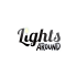 Lights Around wedding lighting logo Lights Around logo